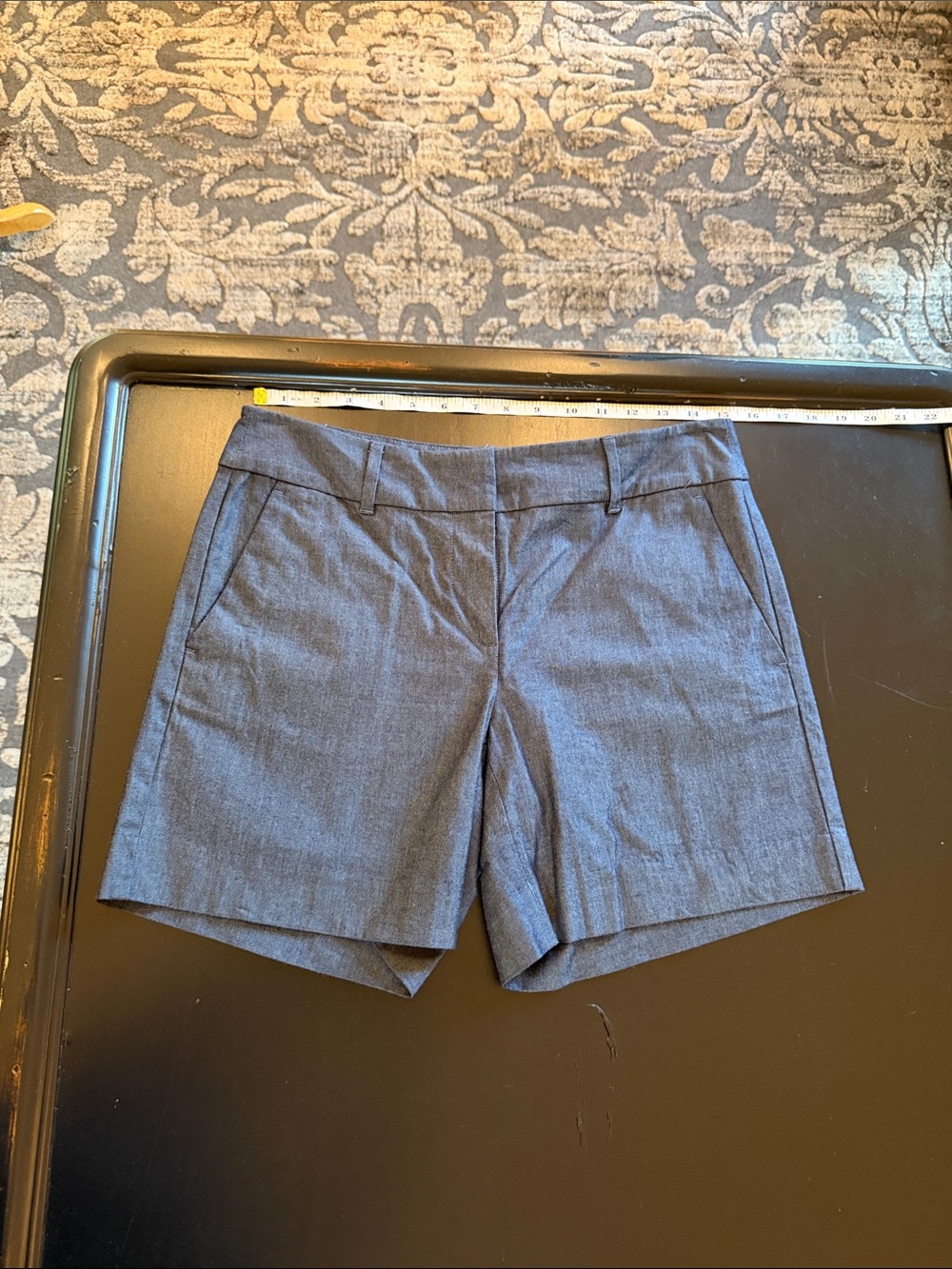 Ann Taylor Factory Gray Tailored Bermuda Shorts